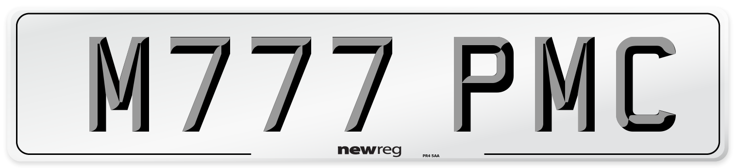 M777 PMC Number Plate from New Reg